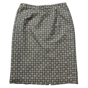 Silky Blend Skirt Size 10 Mod Retro Geometric Print Minimalist Quiet Luxury